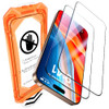 UniqueMe for iPhone 16 Pro Screen Protector Military Grade Shatterproof 9H Hardness Screen Protector 16 Pro Tempered Gla