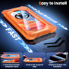 UniqueMe for iPhone 16 Pro Screen Protector Military Grade Shatterproof 9H Hardness Screen Protector 16 Pro Tempered Gla