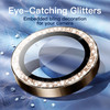 JETech Camera Lens Protector for iPhone 16 Pro 63Inch and iPhone 16 Pro Max 69Inch Bling Glitter Individual 9H Tempered