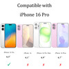 KAREEN 2 Pack Privacy Screen Protector for iPhone 16 Pro 63Inch Anti Spy Private Tempered Glass Film AntiScratch Bubble