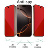 BWEDXEZ 2 Pack AntiBlue Privacy Tempered Glass for iPhone 16 ProiPhone 17 AntiSpy Screen Protector AntiPeeping Film Grad