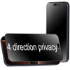 BWEDXEZ 2 Pack 360 Degree Antiglare Privacy Tempered Glass for iPhone 16 ProiPhone 17 AntiSpy 4 Directions 4 Sides Matte
