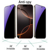 BWEDXEZ 2 Pack AntiBlue Privacy Tempered Glass for iPhone 16 ProiPhone 17 AntiSpy Screen Protector AntiPeeping Film 63 i