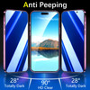 MAYtobe 2Pack Privacy Screen Protector Designed for iPhone 16 AntiBlue Light Tempered Glass Eye Protection Blue AntiSpy
