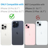 Hsefo Designed for iPhone 15 Pro and 15 Pro Max Camera Lens Protector Bling Rhinestone Sparkle Diamond 9H Tempered Glass