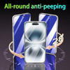 Pokolan 2 Pack AntiBlue Light Privacy Screen Protector for iPhone 16 Pro Eye Protection Blue AntiSpy Colorful Gradient A