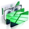 Pokolan 2 Pack Green Privacy Screen Protector for iPhone 16 Pro Full Coverage Tempered Glass AntiSpy Cool Green Colorful