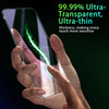 Pokolan 2 Pack Green Privacy Screen Protector for iPhone 16 Pro Full Coverage Tempered Glass AntiSpy Cool Green Colorful