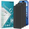 Slanku 3 Pack Matte Privacy Screen Protector for iPhone 16 Anti Glare Anti Fingerprint Anti Spy Full Coverage Tempered G
