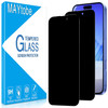MAYtobe 2Pack Privacy Screen Protector for iPhone 16 Plus Tempered Glass Anti Spy No Bubbles Anti Scratch Easy to Instal