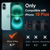 ivoler Tempered Glass for iPhone 16 Plus 67 Screen Protector with Alignment Frame AntiScratch Case Friendly Transparent