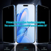 Slanku 3 Pack Privacy Screen Protector for iPhone 16 Pro Tempered Glass Film AntiSpy Full Coverage Case Friendly Black