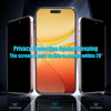 Slanku 3 Pack Privacy Screen Protector for iPhone 16 Tempered Glass Film AntiSpy Full Coverage Case Friendly NO Bubbles