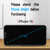 Slanku 3 Pack Privacy Screen Protector for iPhone 16 Tempered Glass Film AntiSpy Full Coverage Case Friendly NO Bubbles