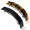 Eyegla Hair Barrettes for Women Large French Barrette Hair Clips Tortoise Shell Barrettes for Thick Hair,2 Pack
