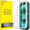 JETech Screen Protector for iPhone 16 Plus 67Inch Tempered Glass Film with Easy Installation Tool CaseFriendly HD Clear
