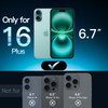 JETech Screen Protector for iPhone 16 Plus 67Inch Tempered Glass Film with Easy Installation Tool CaseFriendly HD Clear
