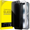 JETech Privacy Full Coverage Screen Protector for iPhone 16 61Inch Black Edge AntiSpy Tempered Glass Film with Easy Inst