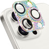 Hsefo Compatible with iPhone 16 Pro and 16 Pro Max Camera Lens Protector Bling Rhinestone Sparkle Diamond 9H Tempered Gl