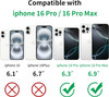 Hsefo Designed for iPhone 16 Pro and 16 Pro Max Camera Lens Protector Metal Lens Cover 9H Tempered Glass Camera Cover An