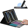 for iPad Pro 11inch M4 2024 Case with Detachable Keyboard DIY 3Zone 7 Color Backlight Tablet Keyboard Cases with Touchpa