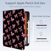 Cute Kawaii Pink Bow for iPad Pro 13 Inch Case M5M4 20252024 with Pencil Holder Auto SleepWake and Multiple Viewing Angl