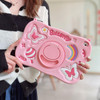Beszeith Kids Silicone Case for iPad mini 7 A17 Pro 2024 iPad mini 6th Generation 83 inch 2021 Cute Butterfly Design wit