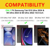 Galaxy Tab S10 Ultra S9 Ultra Keyboard Case7 Colors Backlight Keyboard Smart Protective Cover with S Pen Holder for Sams