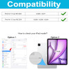 Case for iPad Air 13 Inch M3M2 20252024 Silicone Shockproof Case with Screen Protector Stand Handle Shoulder Strap Pen H