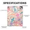 Glossy Glitter Skin Compatible with Apple iPad Pro 11 M4 2024 Ive been Everywhere 3M Vinyl Protective Decal Cover Easy t