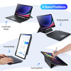 DUX DUCIS Samsung Galaxy Tab S9 Plus Keyboard Case with MultiTouch Trackpad and Pencil Holder 7 Color Backlit Detachable