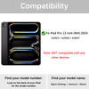 Divufus Keyboard Case for iPad Pro 13 Inch M4 2024 Magnetic Detachable Wireless KeyboardSupport 3 System Flip Stand Case