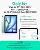 ESR for iPad Air 11 Inch Case M3M2 20252024 iPad Air 5th4th Gen Case 20222020 109 Inch Removable Magnetic Cover Adjustab