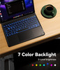 GreenLaw Samsung Galaxy Tab S9 Plus Keyboard case 7 Color Backlit Magnetic Detachable Smart Touchpad S Pen Holder SMX810