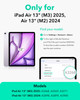 ESR for iPad Air 13 Inch Case 20252024 M3M2 Removable Magnetic Cover Adjustable PortraitLandscape Stand with Raised Scre