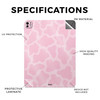 Glossy Glitter Skin Compatible with Apple iPad Pro 11 M4 2024 Pink Giraffe Premium 3M Vinyl Protective Decal Cover Easy