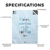Glossy Glitter Skin Compatible with Apple iPad Pro 11 M4 2024 Coffee Understands Me 3M Vinyl Protective Decal Cover Easy