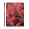 Glossy Glitter Skin Compatible with Apple iPad Pro 11 M4 2024 Red Hexa Camo Premium 3M Vinyl Protective Decal Cover Easy