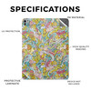 Glossy Glitter Skin Compatible with Apple iPad Pro 11 M4 2024 Ultra Hippie Premium 3M Vinyl Protective Decal Cover Easy