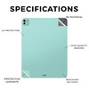 Tablet Skin Compatible with Apple iPad Pro 11 M4 2024 Solid Seafoam Premium 3M Vinyl Protective Wrap Decal Cover Easy to