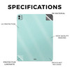 Glossy Glitter Skin Compatible with Apple iPad Pro 13 M4 2024 Solid Seafoam Premium 3M Vinyl Protective Decal Cover Easy
