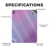 Glossy Glitter Skin Compatible with Apple iPad Pro 13 M4 2024 Purple Fog Premium 3M Vinyl Protective Wrap Decal Cover Ea