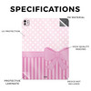 Glossy Glitter Skin Compatible with Apple iPad Pro 13 M4 2024 Pink Present Premium 3M Vinyl Protective Decal Cover Easy
