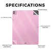 Glossy Glitter Skin Compatible with Apple iPad Pro 13 M4 2024 Solid Pink Premium 3M Vinyl Protective Wrap Decal Cover Ea
