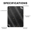 Glossy Glitter Skin Compatible with Apple iPad Pro 13 M4 2024 Deep Space Premium 3M Vinyl Protective Wrap Decal Cover Ea