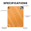 Glossy Glitter Skin Compatible with Apple iPad Pro 13 M4 2024 Solid Orange Premium 3M Vinyl Protective Decal Cover Easy