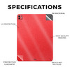 Glossy Glitter Skin Compatible with Apple iPad Pro 13 M4 2024 Solid Red Premium 3M Vinyl Protective Wrap Decal Cover Eas