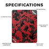 Skin Compatible with Apple iPad Pro 13 M4 2024 Red Modern Camo Premium 3M Vinyl Protective Wrap Decal Cover Easy to Appl