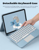 A17 Pro Keyboard Case for iPad Mini 76 Touchpad Detachable Keyboard with Pencil Holder Slim Leather Folio Smart Cover fo