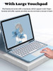 AnMengXinLing Keyboard Case for iPad Air M3 2025M2 11inchAir 5 Air 4 Touchpad Detachable Keyboard Case with Pencil Holde